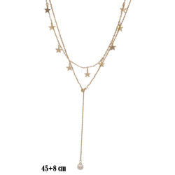 Naszyjnik CM miedź pozłacany 14k - MF38935