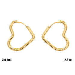 Kolczyki Stal 316L - MF39513B