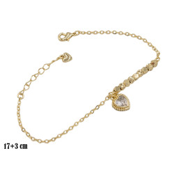 Bransoletka CM miedź pozłacana 14k - MF39251