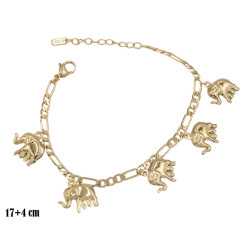 Bransoletka CM miedź pozłacana 14k - MF39245