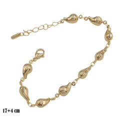 Bransoletka CM miedź pozłacana 14k - MF39257