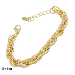 Bransoletka CM miedź pozłacana 14k - MF39253