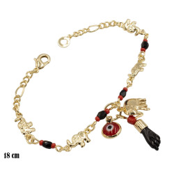 Bransoletka CM miedź pozłacana 14k - MF39234