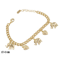 Bransoletka CM miedź pozłacana 14k - MF39246