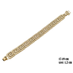 Bransoletka CM miedź pozłacana 14k - MF39262