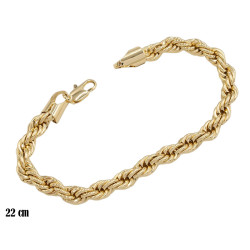 Bransoletka CM miedź pozłacana 14k - MF39238