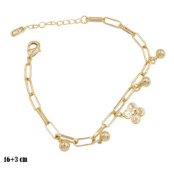 Bransoletka CM miedź pozłacana 14k - MF39247