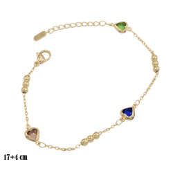 Bransoletka CM miedź pozłacana 14k - MF39224