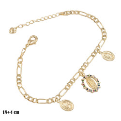 Bransoletka CM miedź pozłacana 14k - MF38920