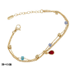 Bransoletka CM miedź pozłacana 14k - MF38903