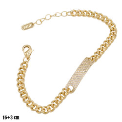 Bransoletka CM miedź pozłacana 14k - MF38902