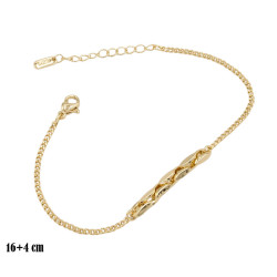 Bransoletka CM miedź pozłacana 14k - MF38900