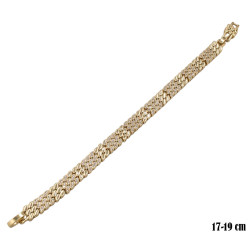 Bransoletka CM miedź pozłacana 14k - MF39261