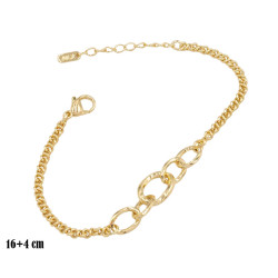 Bransoletka CM miedź pozłacana 14k - MF38901