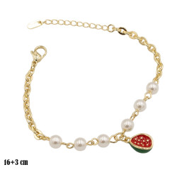 Bransoletka CM miedź pozłacana 14k - MF39240