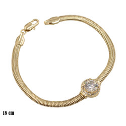 Bransoletka CM miedź pozłacana 14k - MF39230