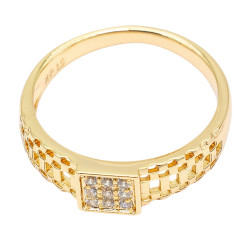 Pierścionek Xuping pozłacany 18k - MF39669