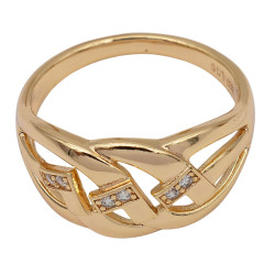 Pierścionek Xuping pozłacany 18k - MF36025