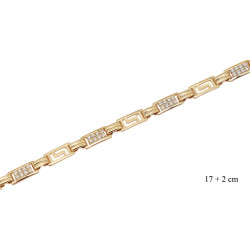 Bransoletka Xuping pozłacana 18k - MF38607
