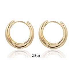 Kolczyki CM miedź pozłacane 14k - MF39367