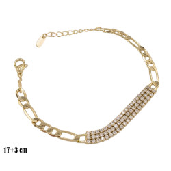 Bransoletka CM miedź pozłacana 14k - MF39226