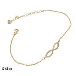 Bransoletka CM miedź pozłacana 14k - MF39441