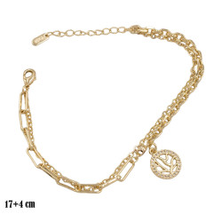 Bransoletka CM miedź pozłacana 14k - MF39317