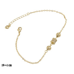 Bransoletka CM miedź pozłacana 14k - MF39228