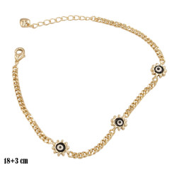 Bransoletka CM miedź pozłacana 14k - MF39446