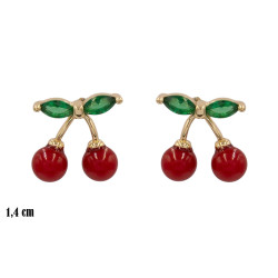 Kolczyki CM miedź pozłacana 14k - MF39643