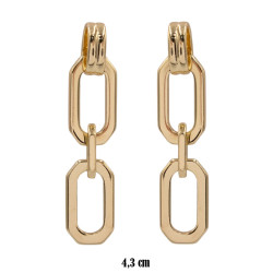 Kolczyki CM miedź pozłacana 14k - MF39572