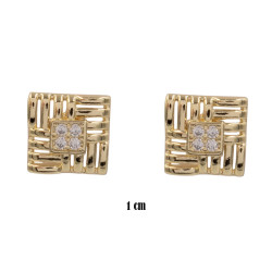 Kolczyki CM miedź pozłacana 14k - MF39670