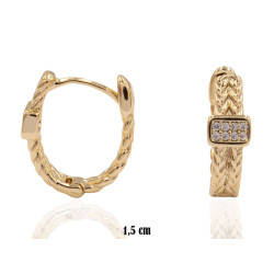 Kolczyki Xuping pozłacane 14k - MF38627