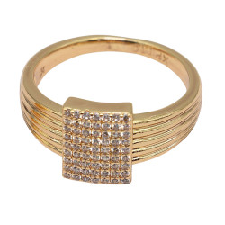 Pierścionek Xuping pozłacany 18k - MF38996