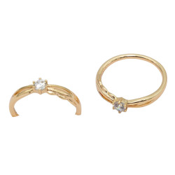 Pierścionek Xuping pozłacany 18k - MF38944