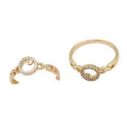 Pierścionek Xuping pozłacany 18k - MF38836