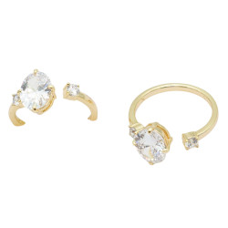 Pierścionek Xuping pozłacany 14k - MF38884-K