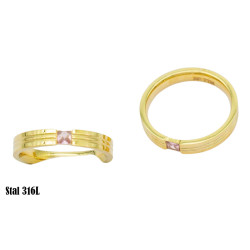 Pierścionek Xuping Stal 316L - MF38939-R