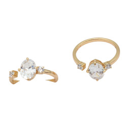 Pierścionek Xuping pozłacany 14k - MF38825