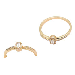 Pierścionek Xuping pozłacany 18k - MF38950