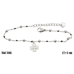 Bransoletka Xuping Stal 316L [koniczynka] - MF38803-BP