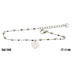 Bransoletka Xuping Stal 316L [serce] - MF38803-AP