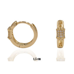 Kolczyki CM miedź pozłacana 14k - MF39371