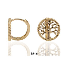 Kolczyki CM miedź pozłacana 14k - MF39356