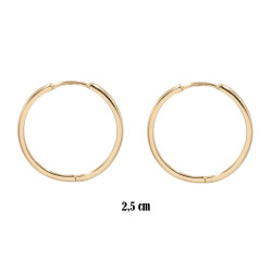 Kolczyki CM miedź pozłacana 14k - MF39364