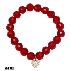 Bransoletka kryształ Stal 316L - MF15520-BP