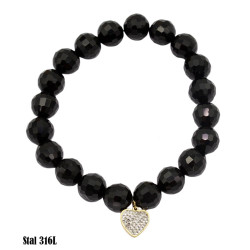 Bransoletka kryształ Stal 316L - MF15520-AP