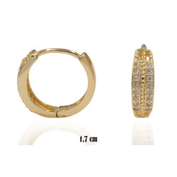 Kolczyki CM miedź pozłacana 14k - MF39389