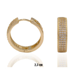 Kolczyki CM miedź pozłacana 14k - MF39388