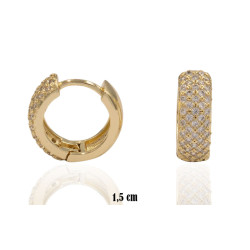 Kolczyki CM miedź pozłacana 14k - MF39387